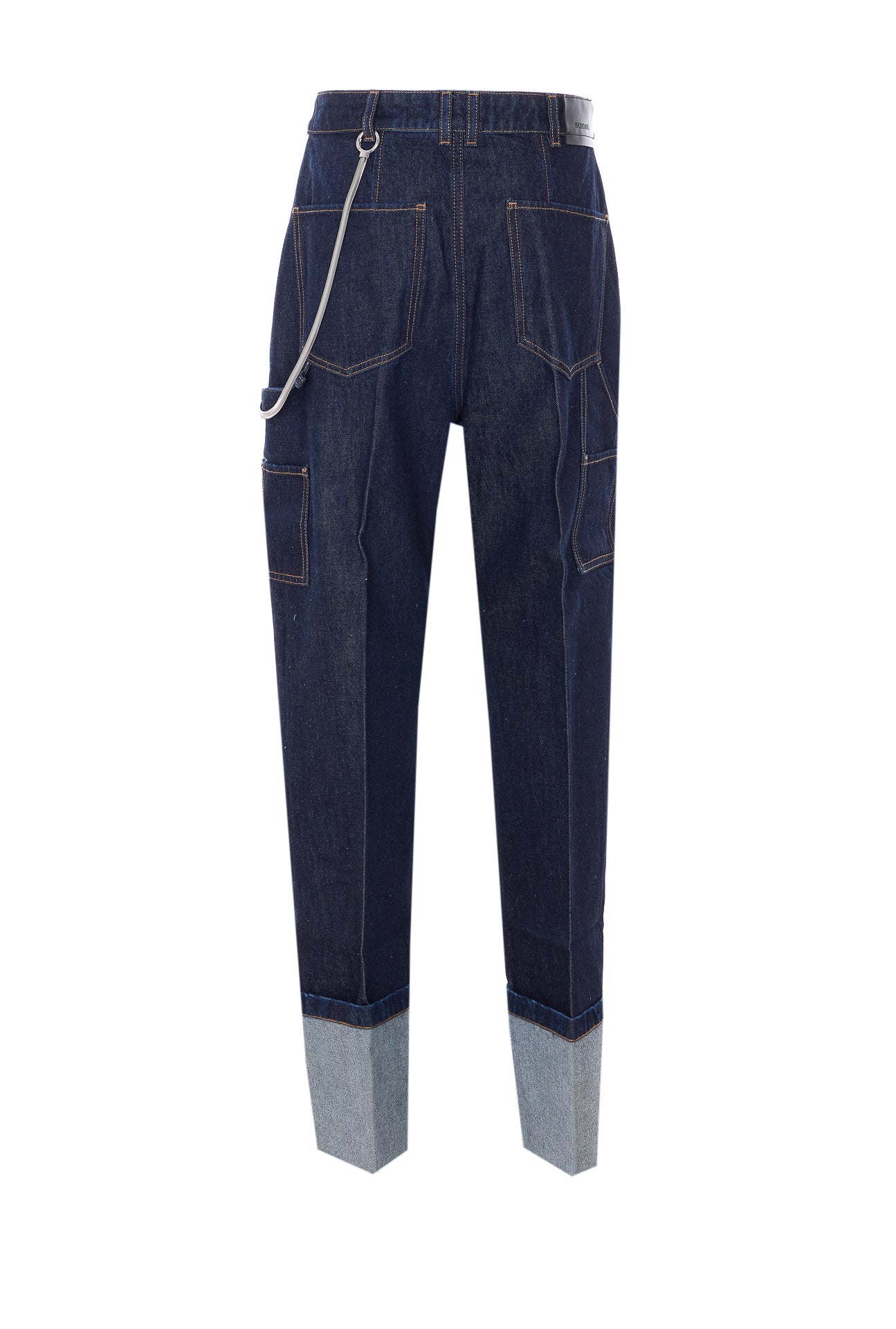 Sportmax Trousers Blue Cotton