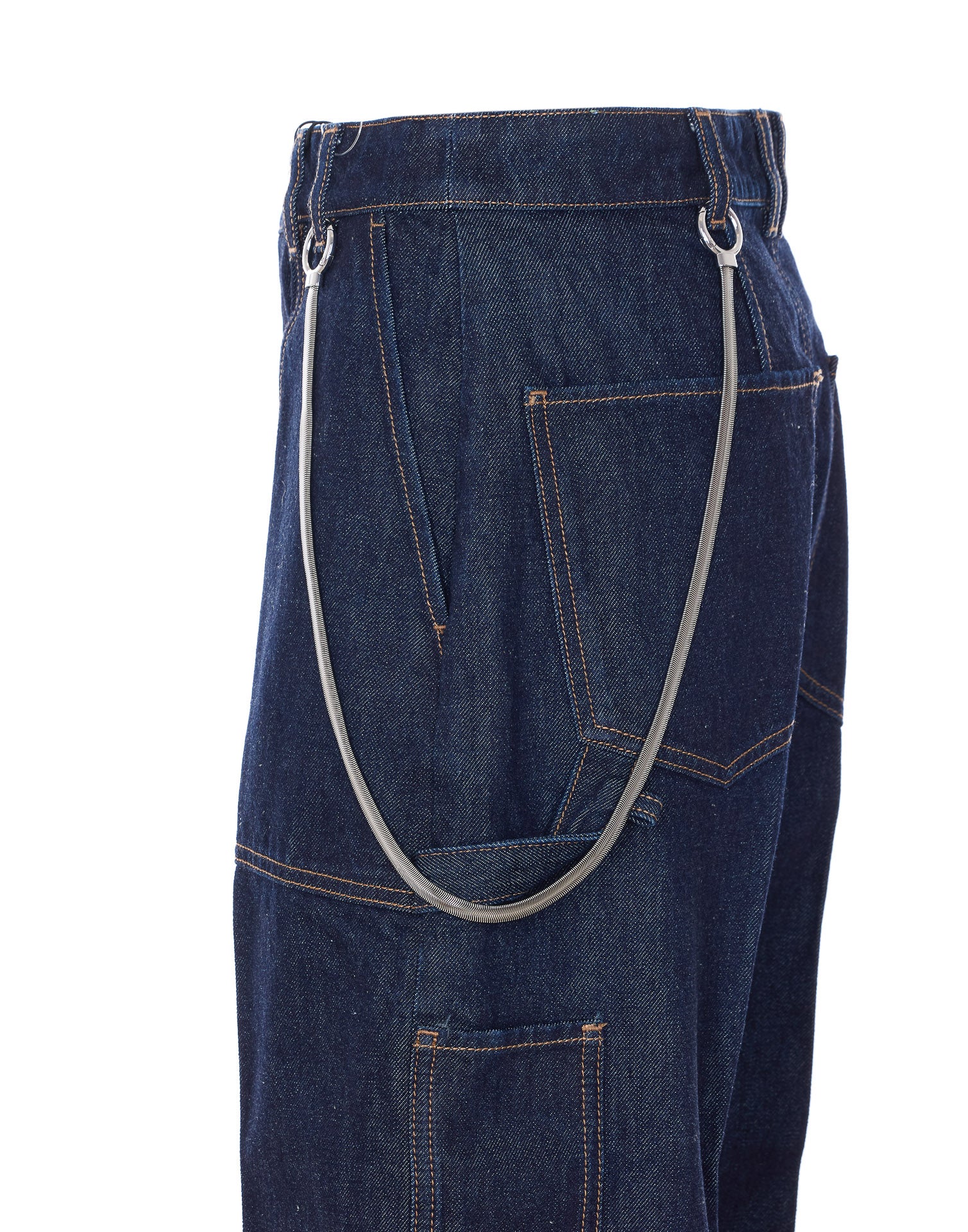 Sportmax Trousers Blue Cotton