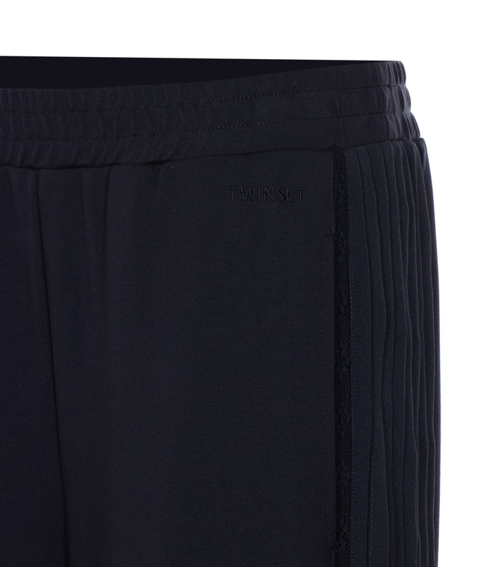 Twin-set Trousers Black Viscose