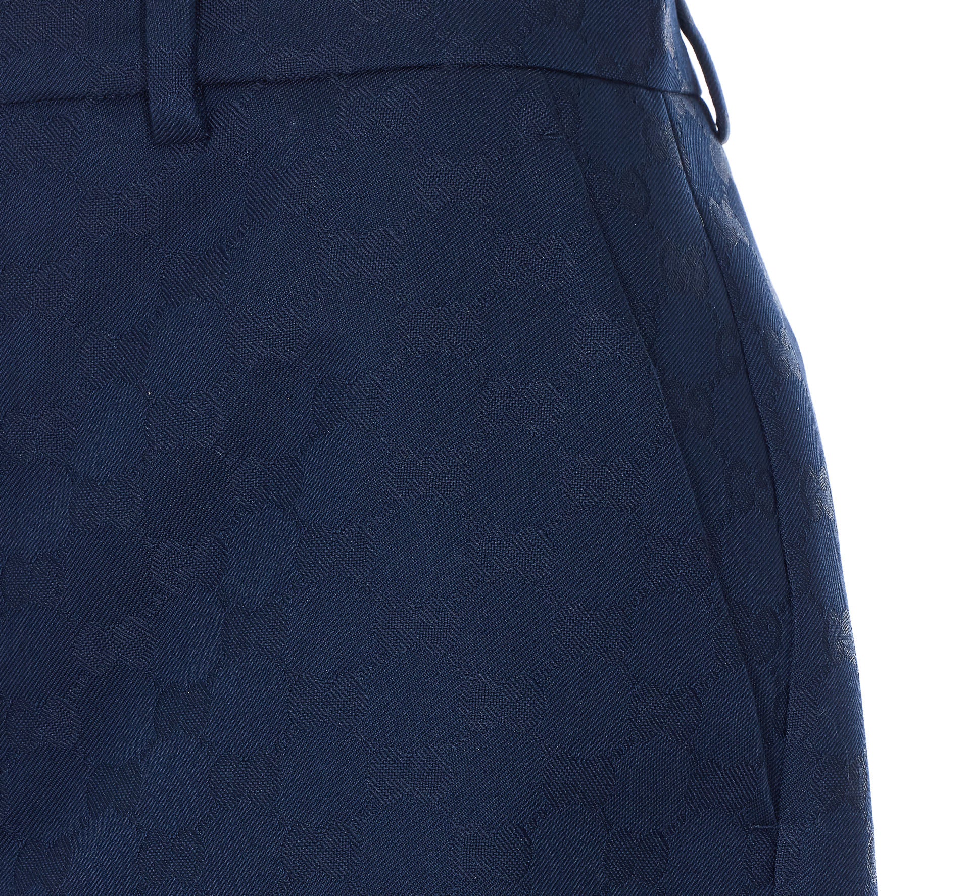 Gucci Trousers Blue Polyester