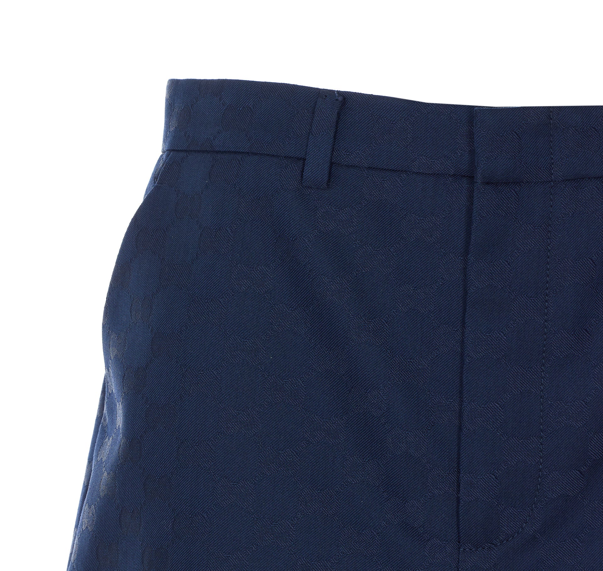 Gucci Trousers Blue Polyester