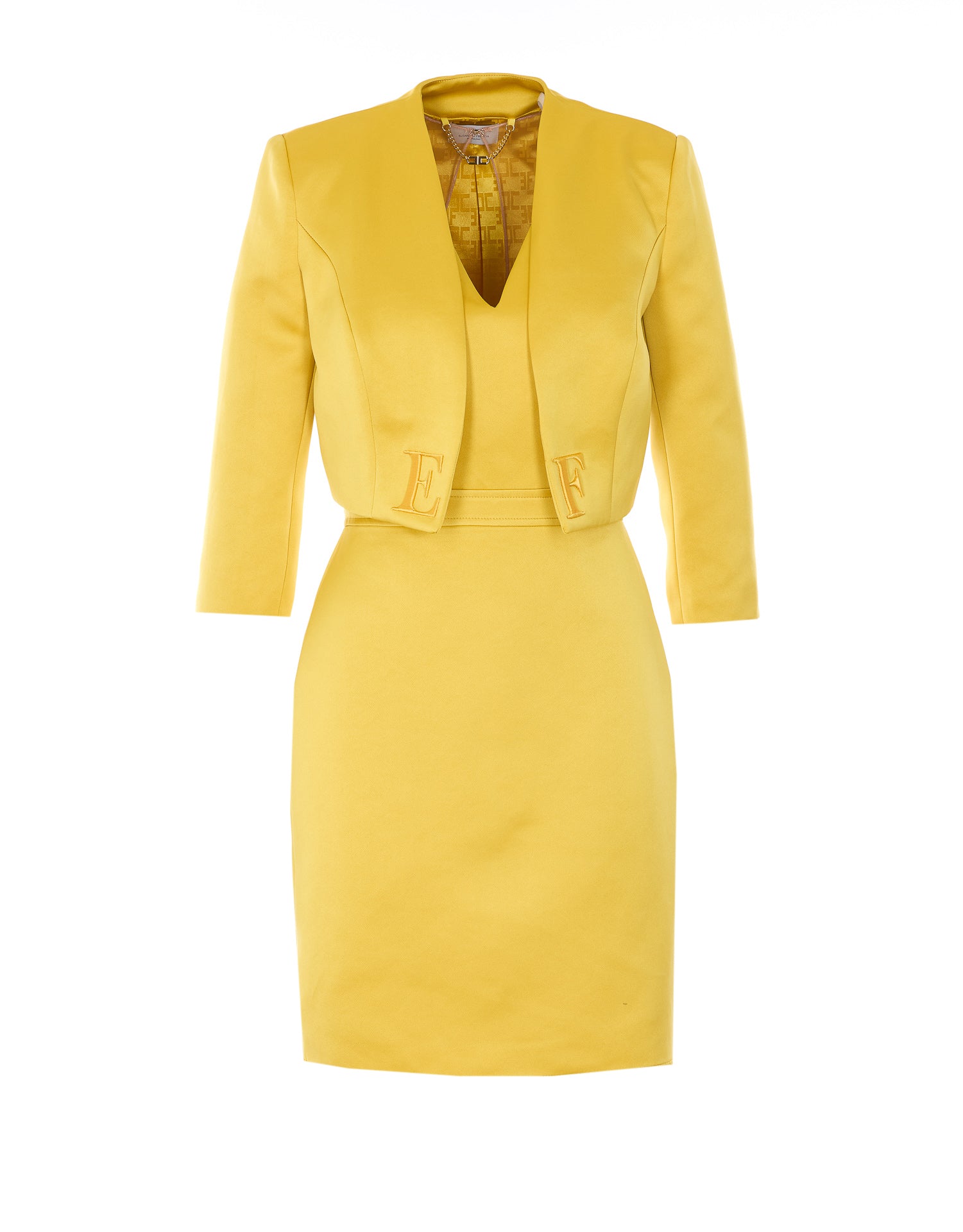Elisabetta Franchi Dresses Yellow Polyester