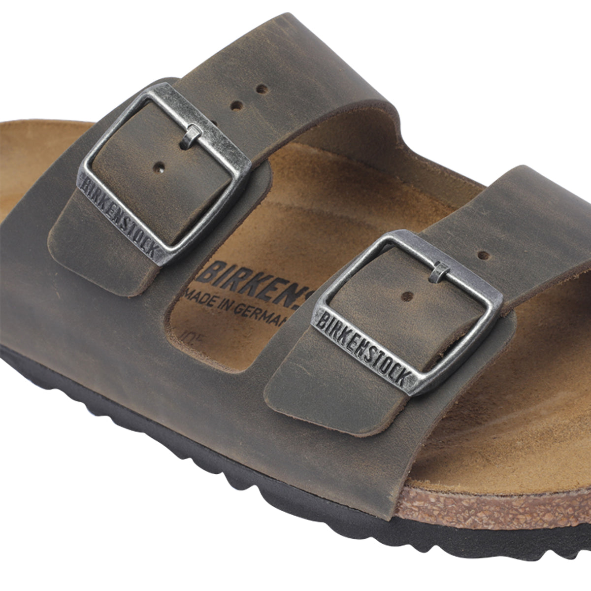 Birkenstock Sandals Green Calf Leather Rubber Sole
