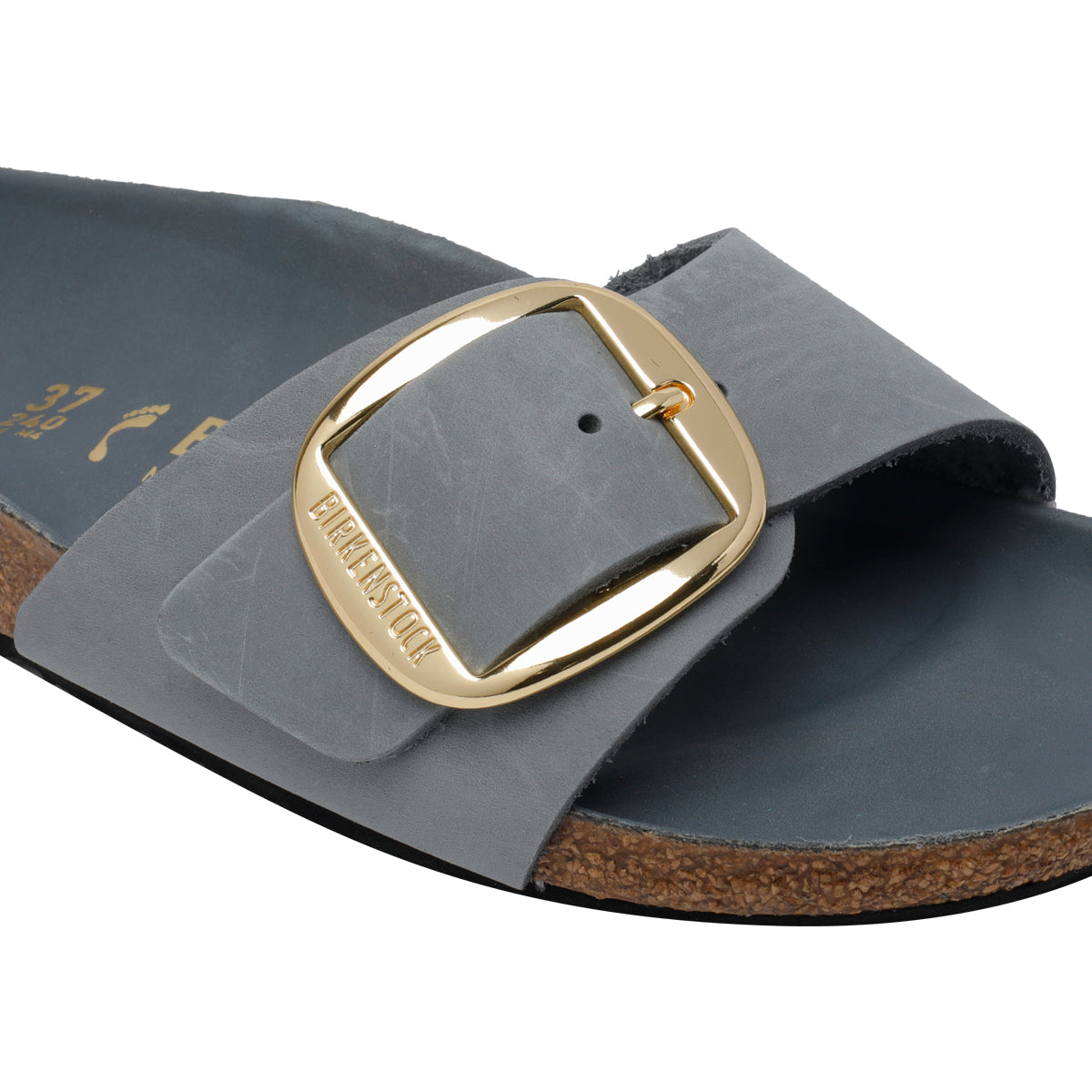 Birkenstock Sandals Grey Calf Leather/rubber Sole