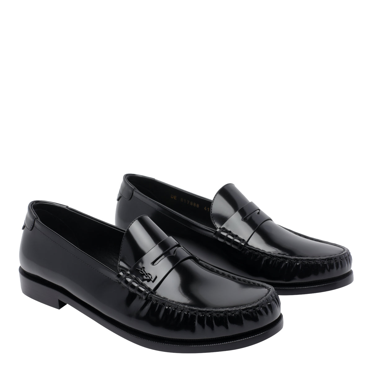 Saint Laurent Flat shoes Black Calf Leather/leather Sole