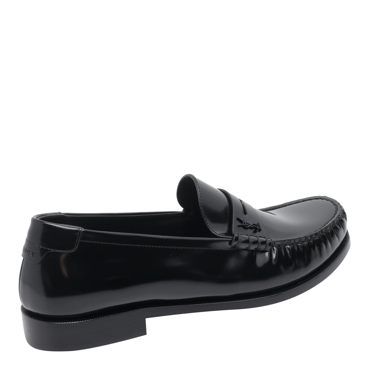 Saint Laurent Flat shoes Black Calf Leather/leather Sole