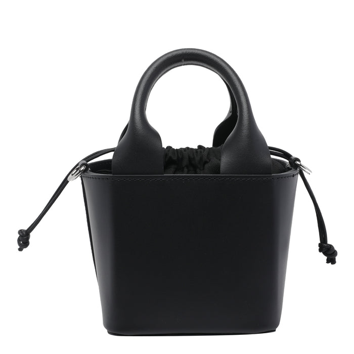 D.A.T.E. Bags Black Calf Leather