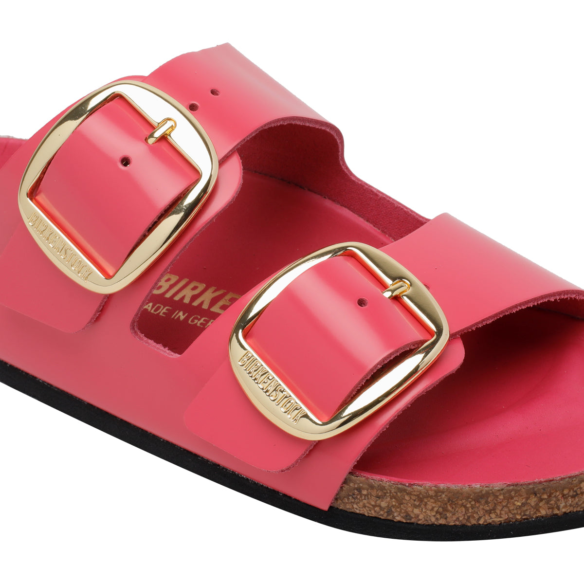 Birkenstock Sandals Fuchsia Leather / Rubber Sole