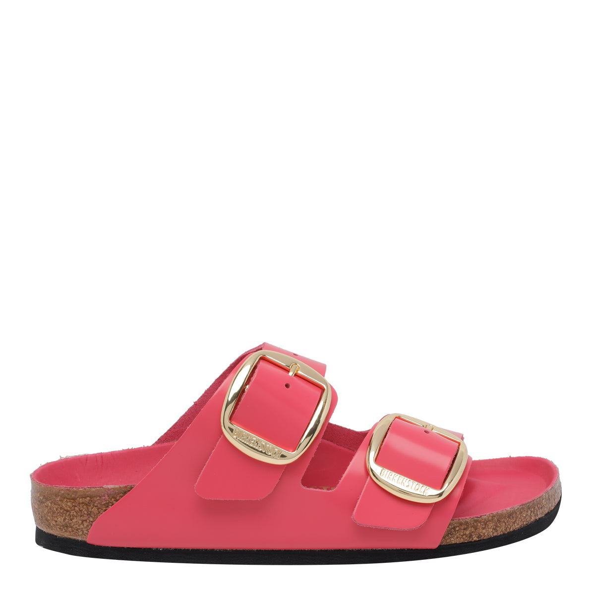 Birkenstock Sandals Fuchsia Leather / Rubber Sole