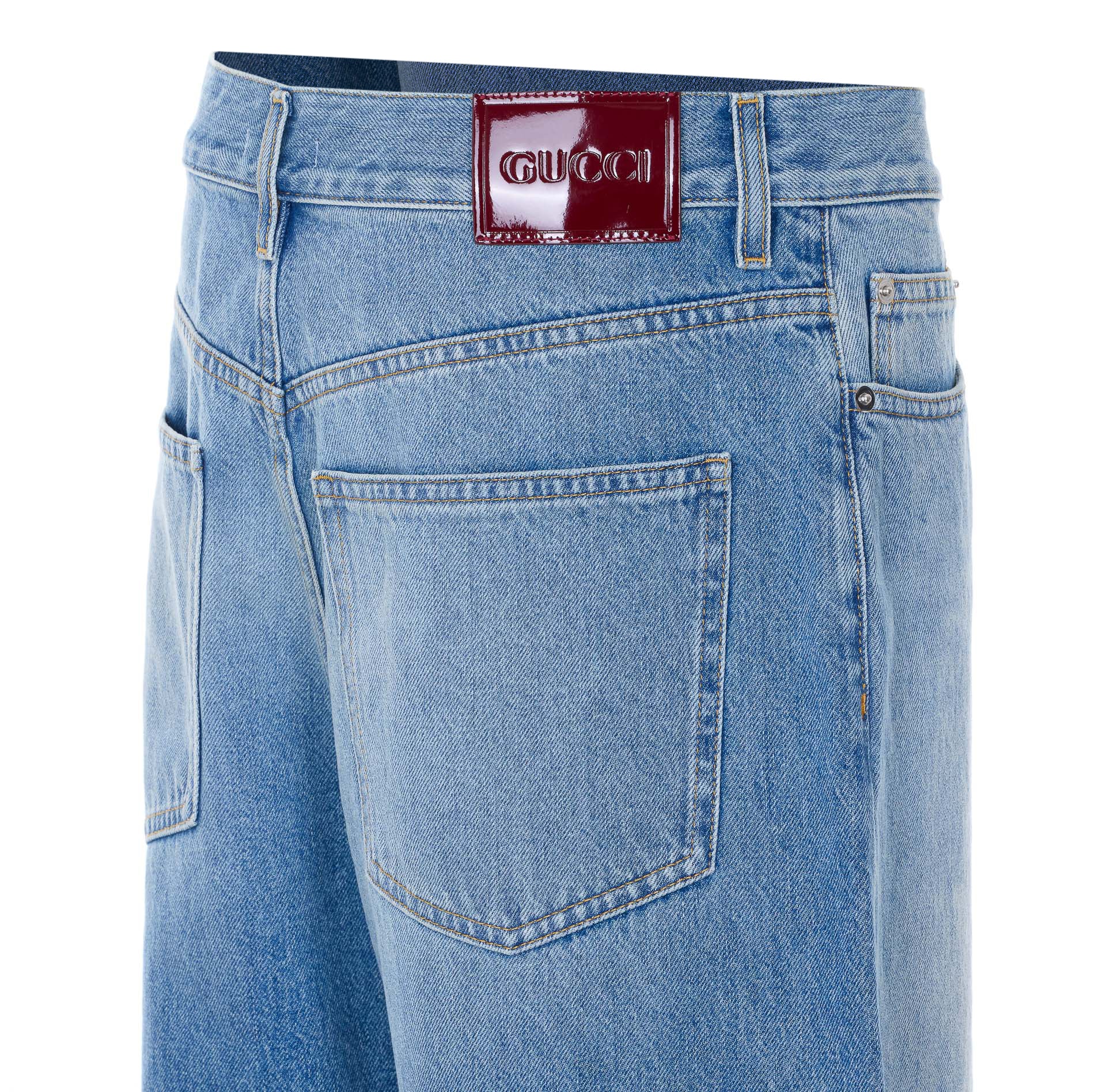 Gucci Trousers Blue Cotton