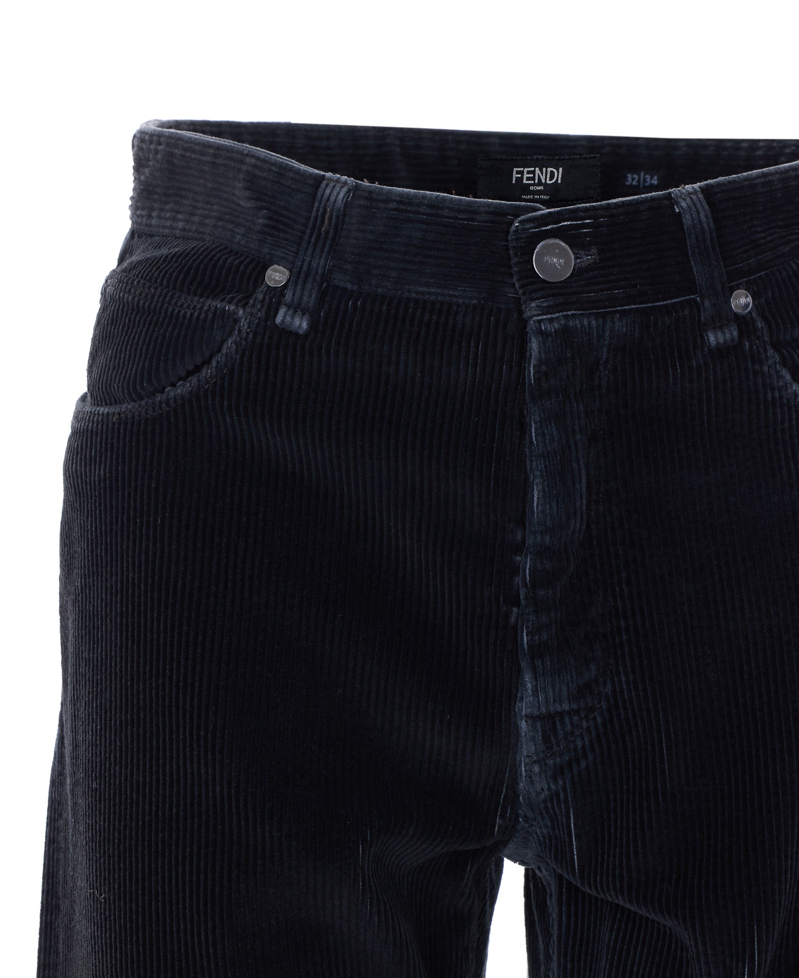 Fendi Jeans Grey Cotton