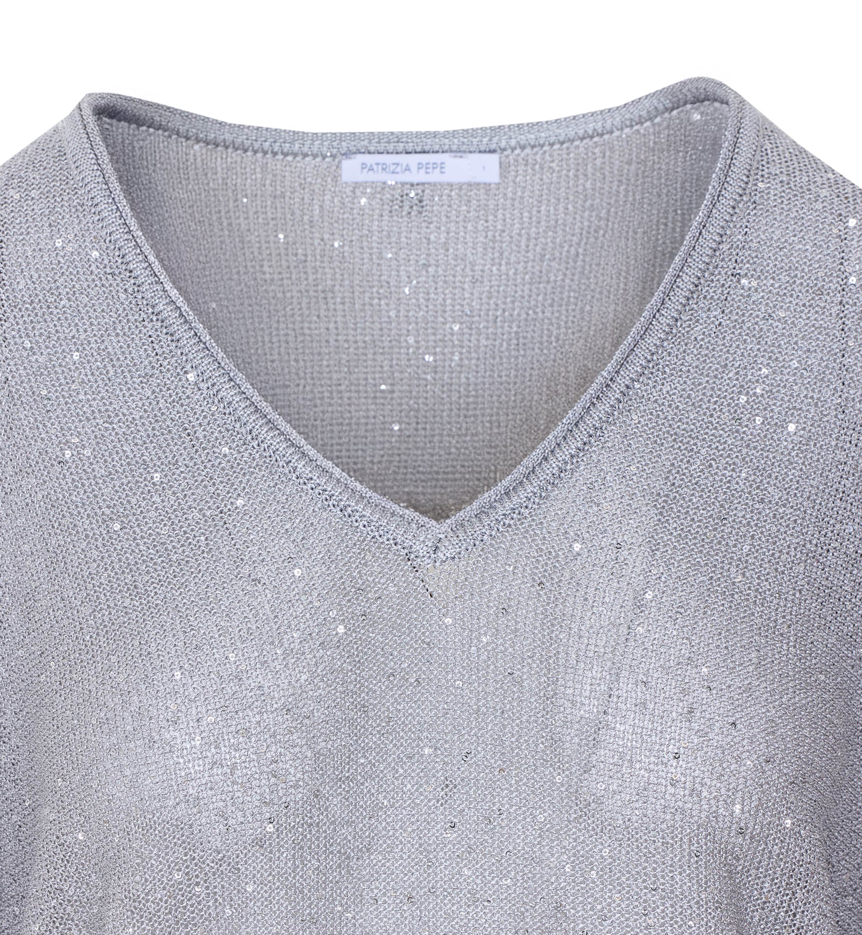 Patrizia Pepe Sweaters Silver Polyester