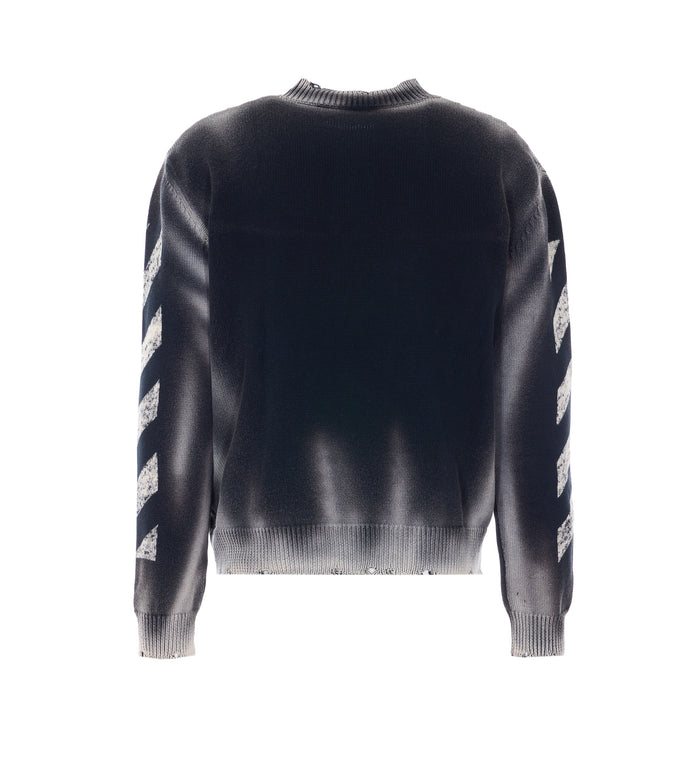 Off White Sweaters Black Cotton