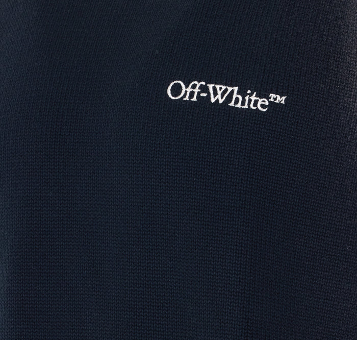 Off White Sweaters Black Cotton