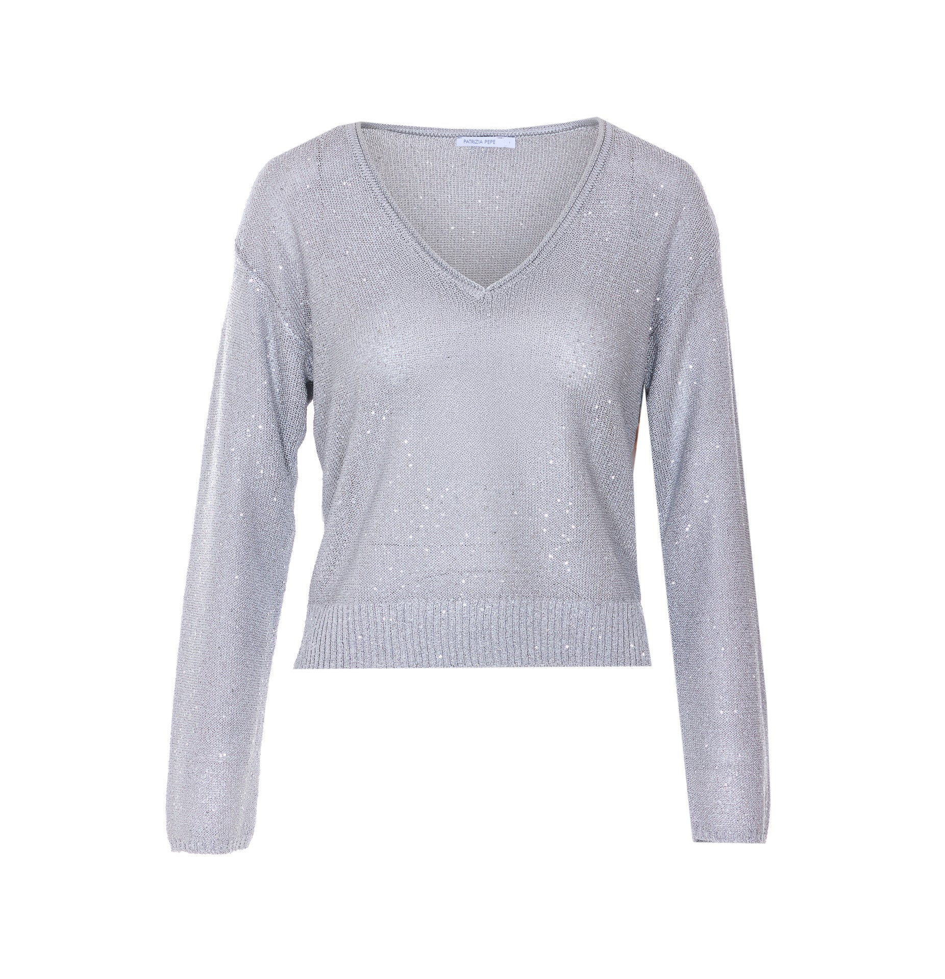 Patrizia Pepe Sweaters Silver Polyester