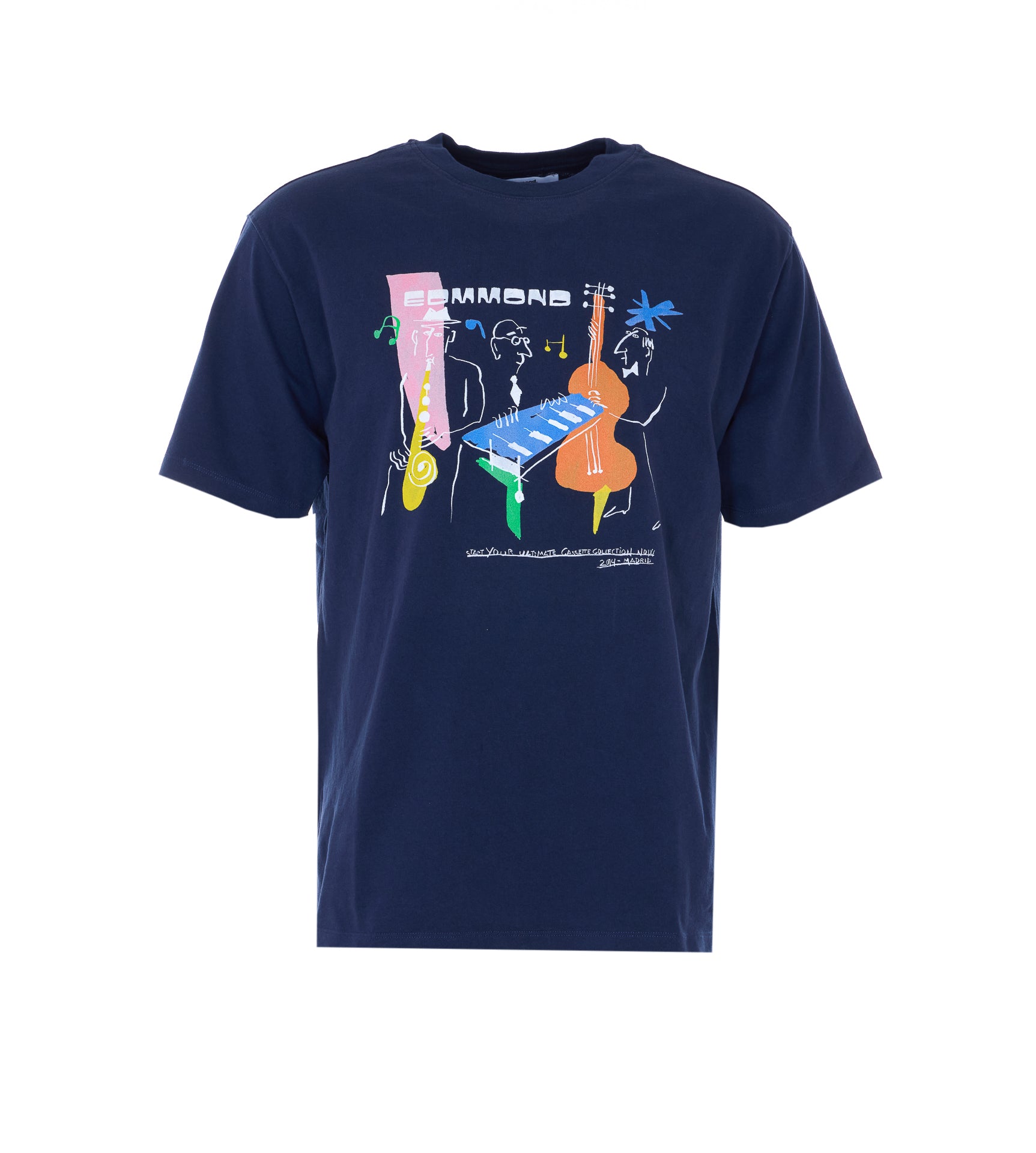 EDMMOND STUDIOS T-shirts and Polos Blue Organic Cotton