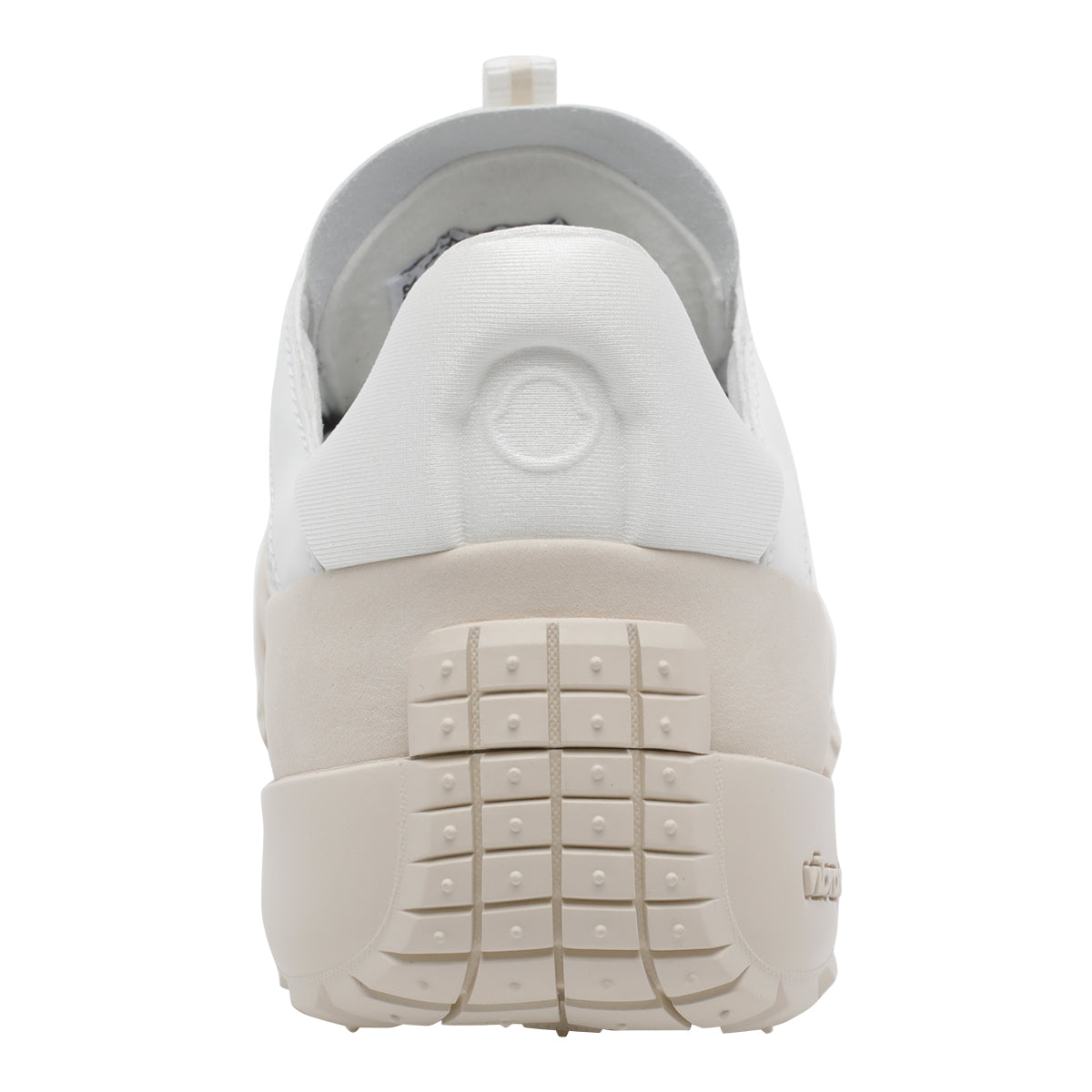 Moncler Sneakers White Leather Fabric Rubber Sole