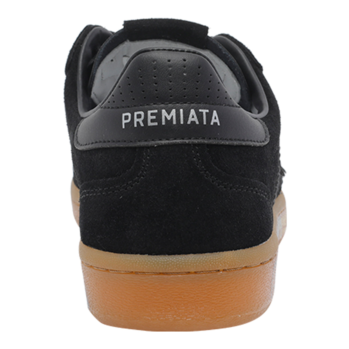 Premiata Sneakers Black Calf Leather/rubber Sole