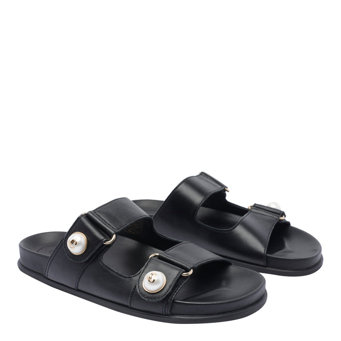 Jimmy Choo Sandals Black Calf Leather/rubber Sole
