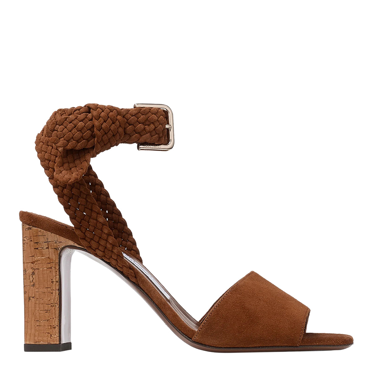 Jimmy Choo With Heel Brown Suede Leather/leather Sole