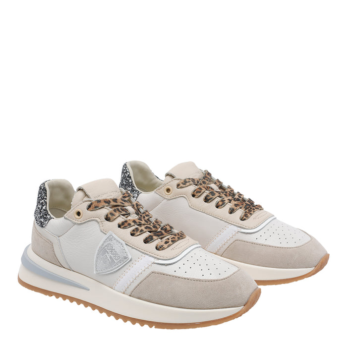 Philippe Model Sneakers Beige Calf Leather/rubber Sole