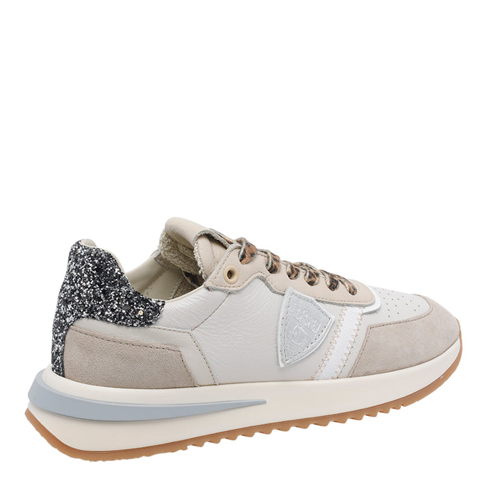 Philippe Model Sneakers Beige Calf Leather/rubber Sole