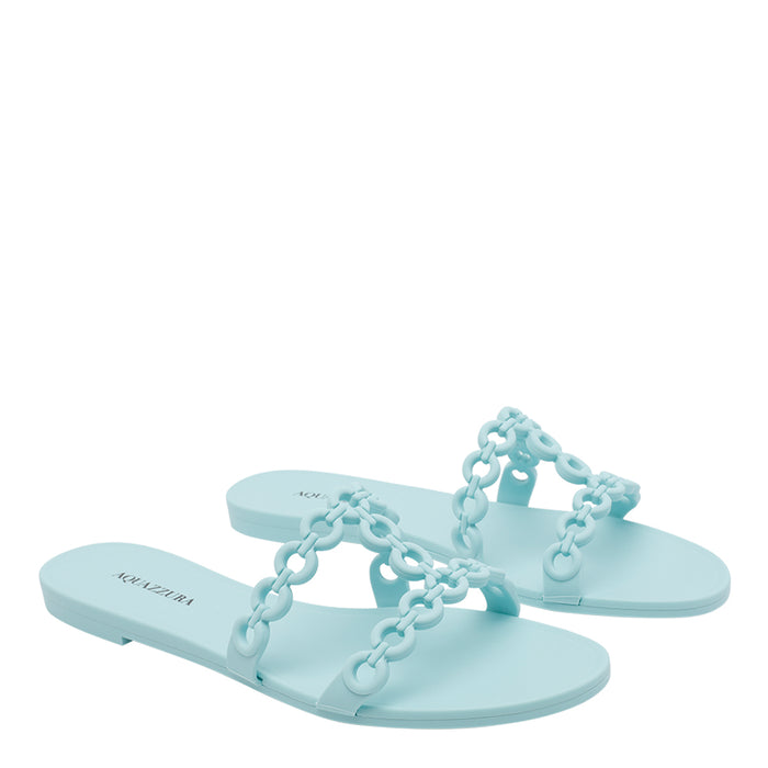 Aquazzura Sandals Blue Rubber/rubber Sole