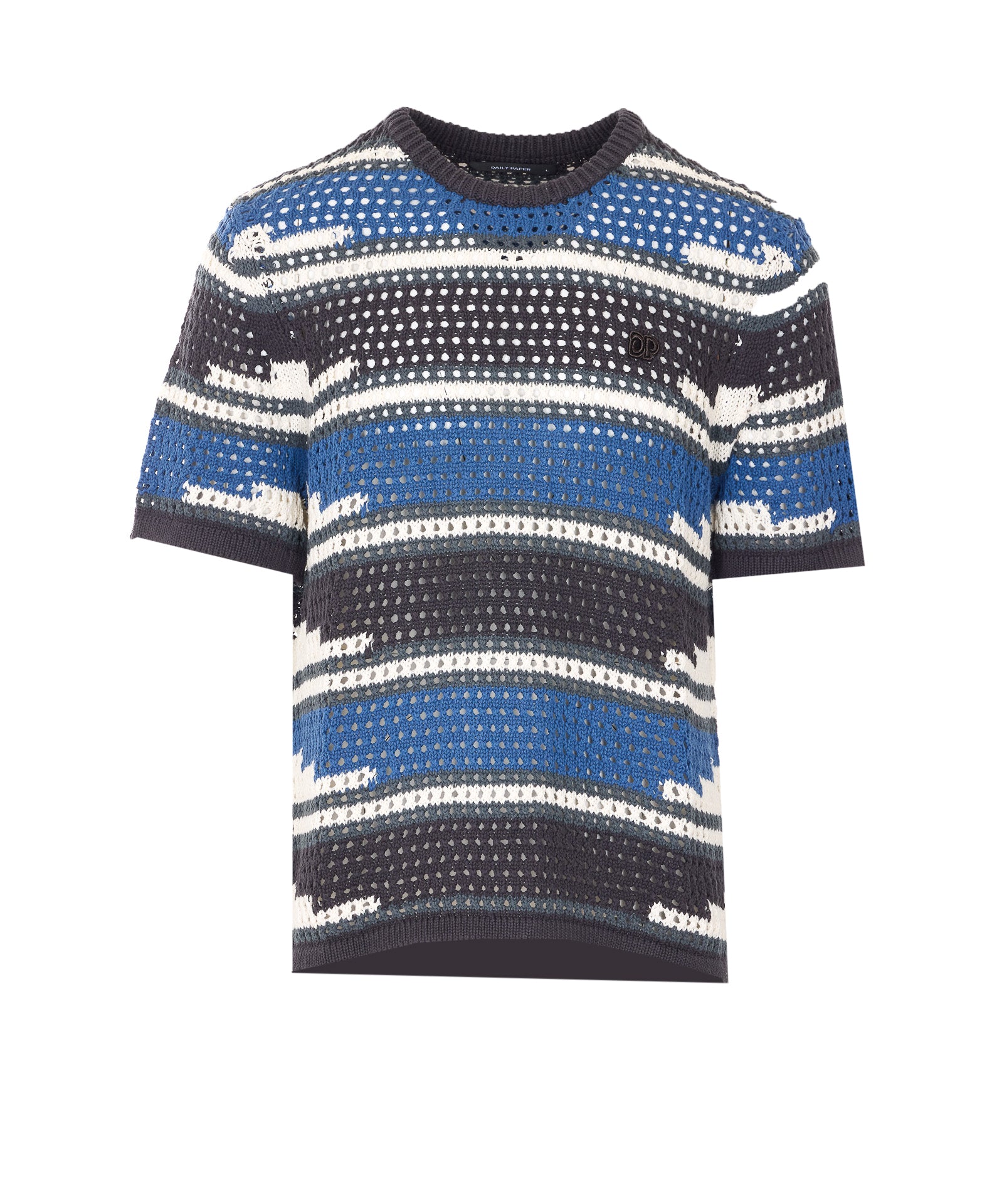 Daily Paper Uomo T-shirts and Polos Blue Cotton