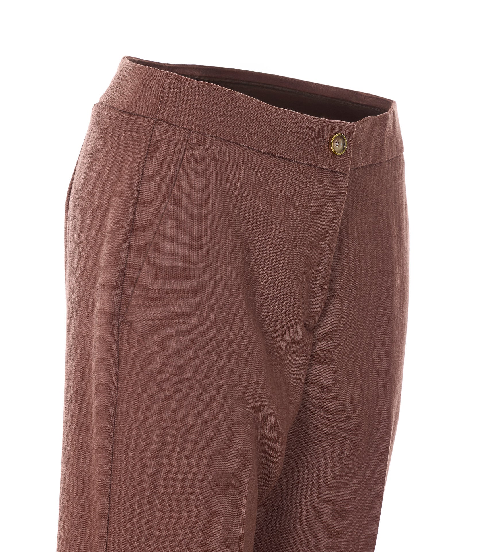 Pinko Trousers Brown Viscose