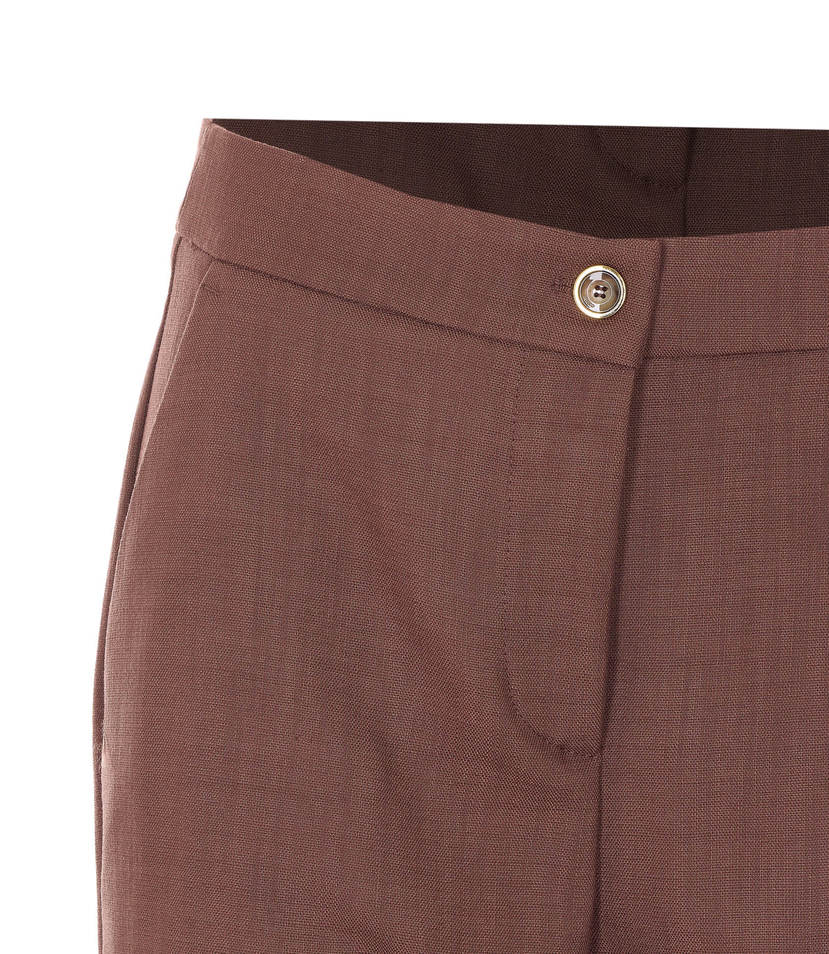 Pinko Trousers Brown Viscose