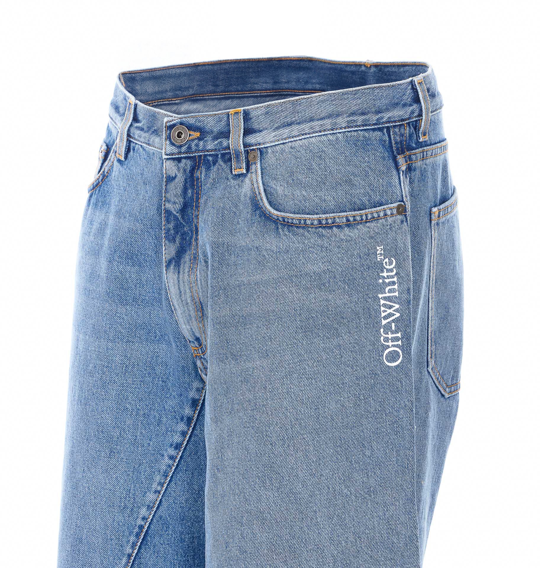 Off White Jeans Blue Cotton