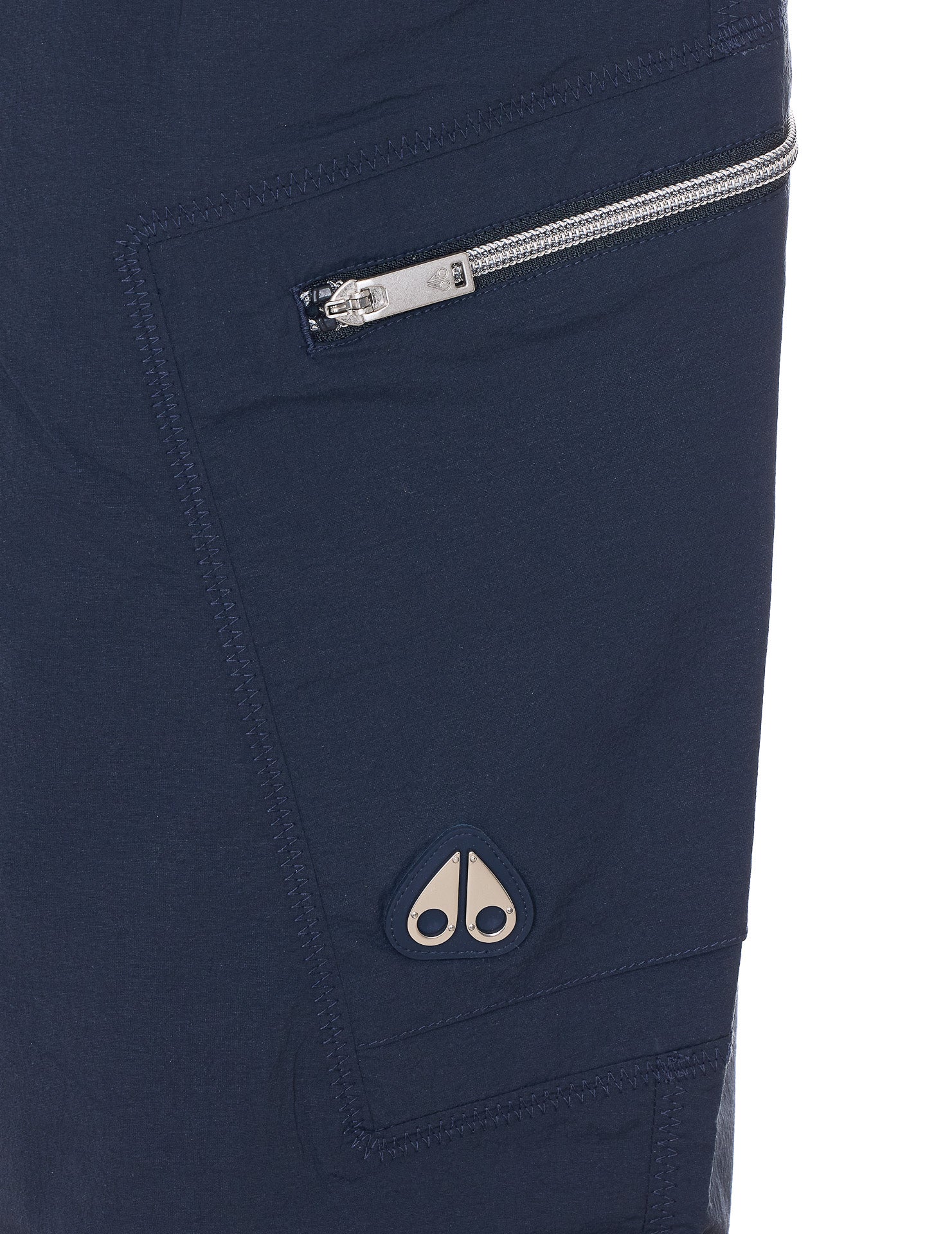 Moose Knuckles Shorts Blue Recycled Nylon