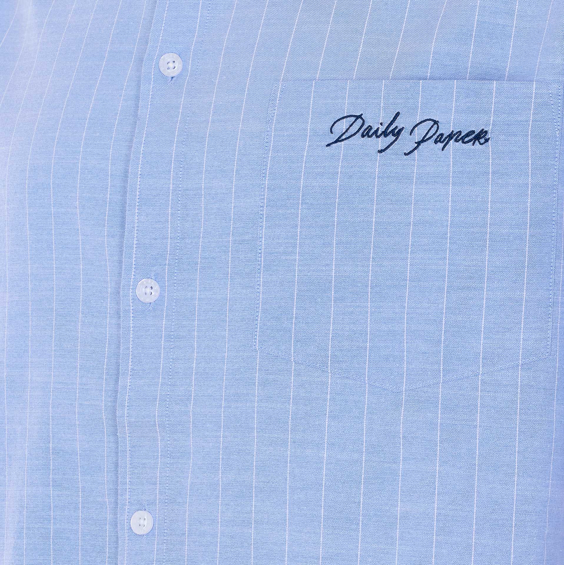 Daily Paper Uomo Shirts Blue Cotton