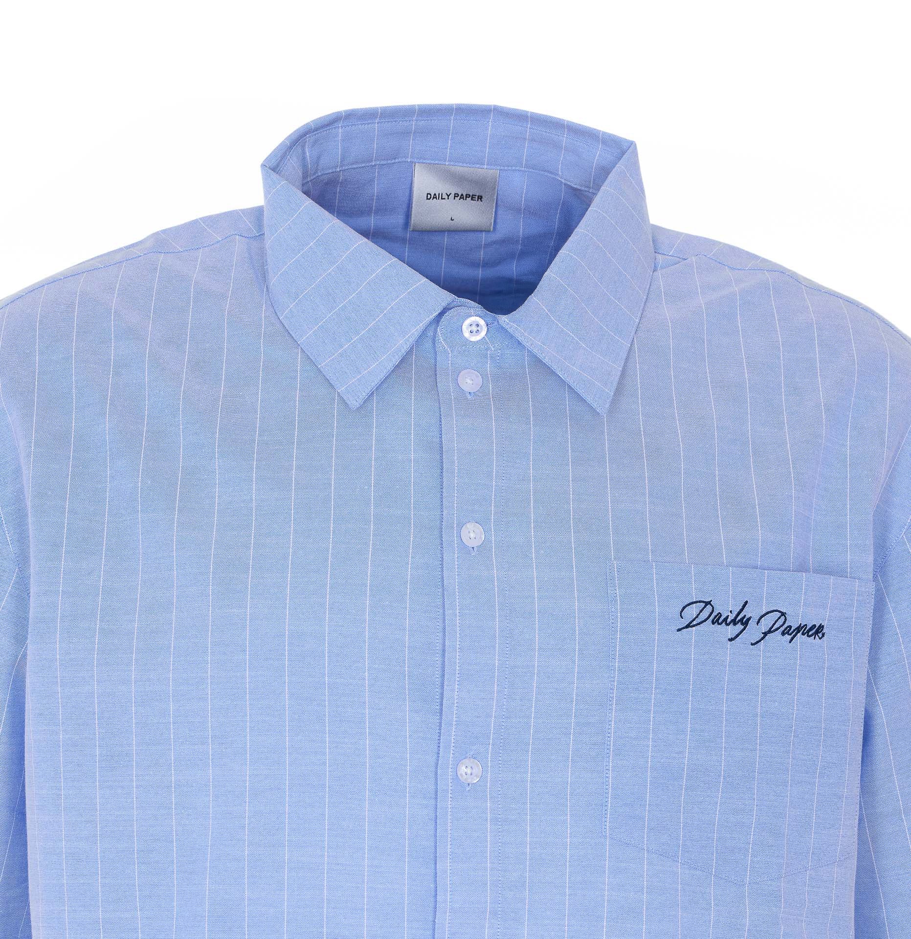 Daily Paper Uomo Shirts Blue Cotton