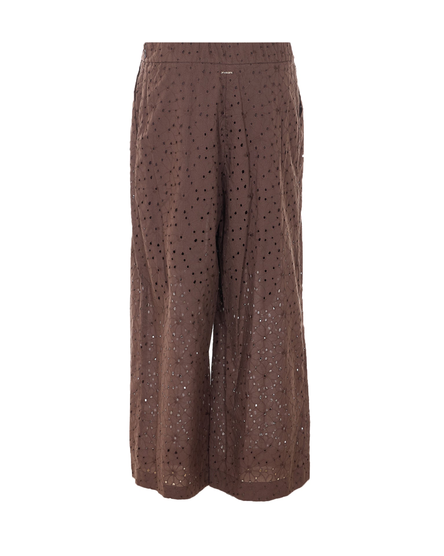 Twin-set Trousers Brown Cotton