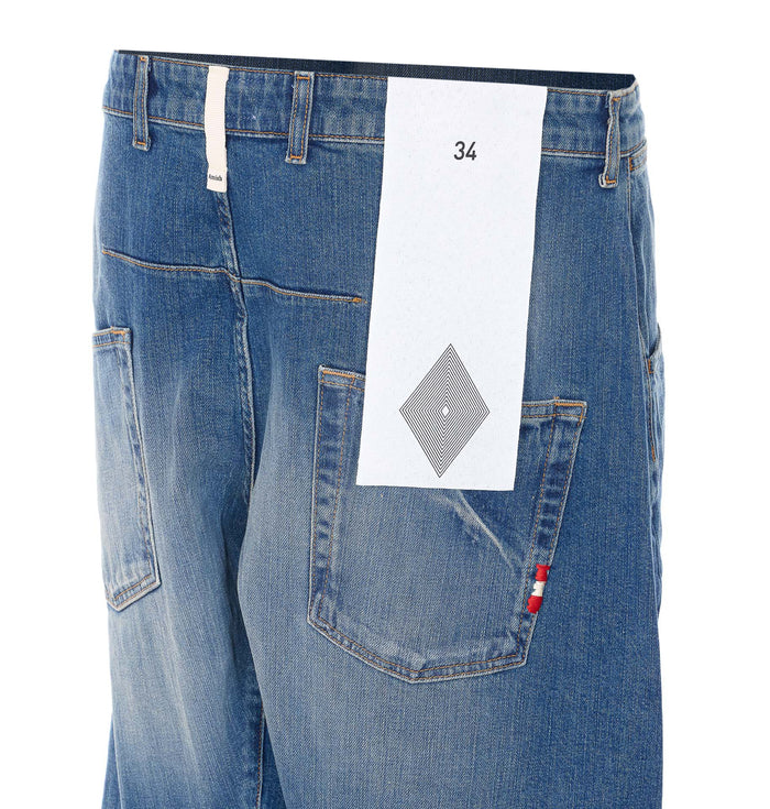 AMISH Jeans Blue Cotton