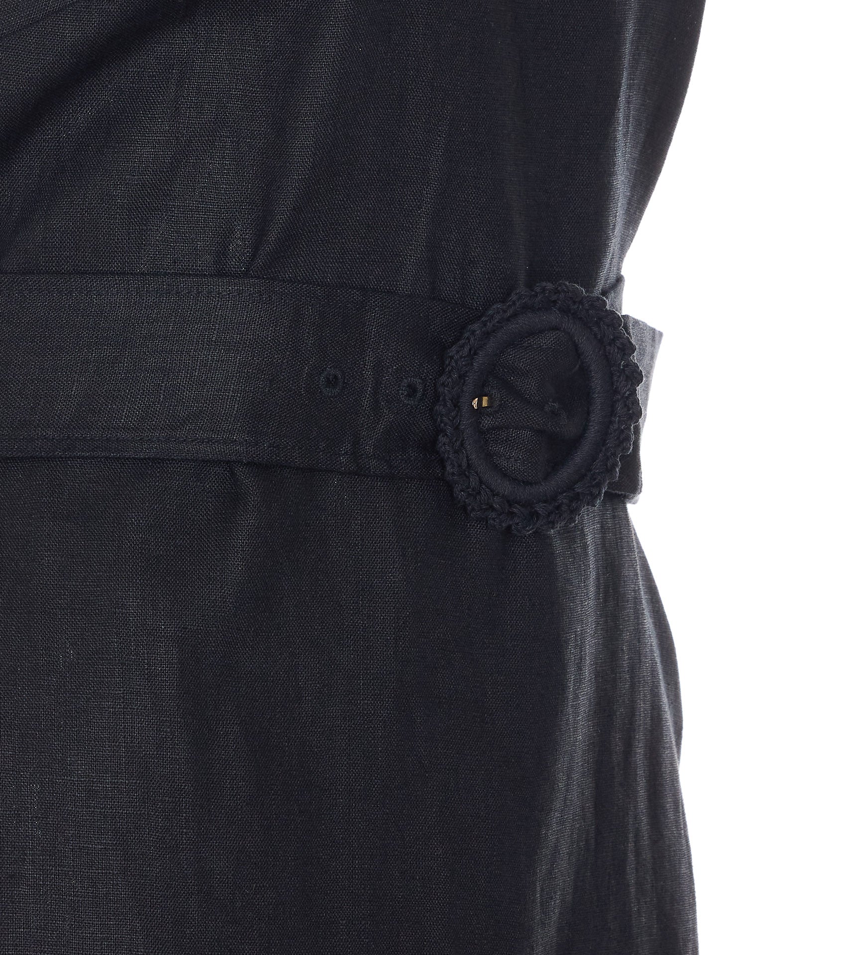Twin-set Dresses Black Linen