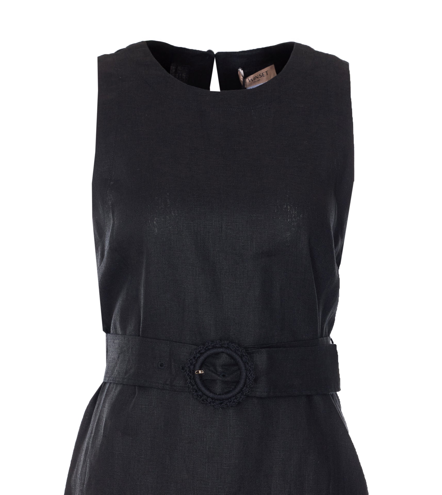 Twin-set Dresses Black Linen