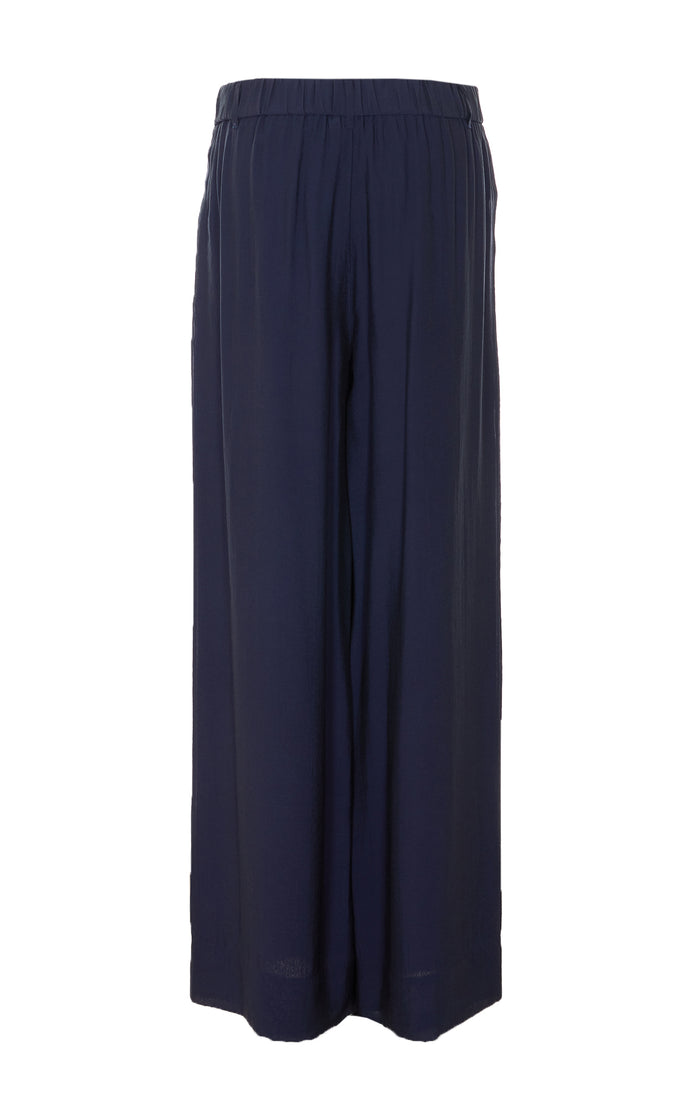 Eleh Trousers Blue Viscose