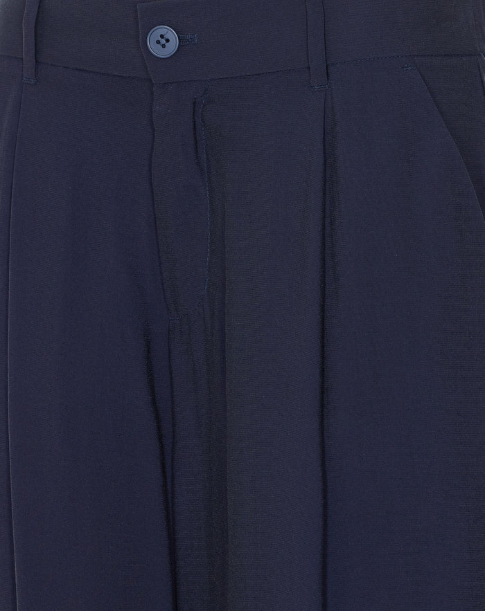 Eleh Trousers Blue Viscose