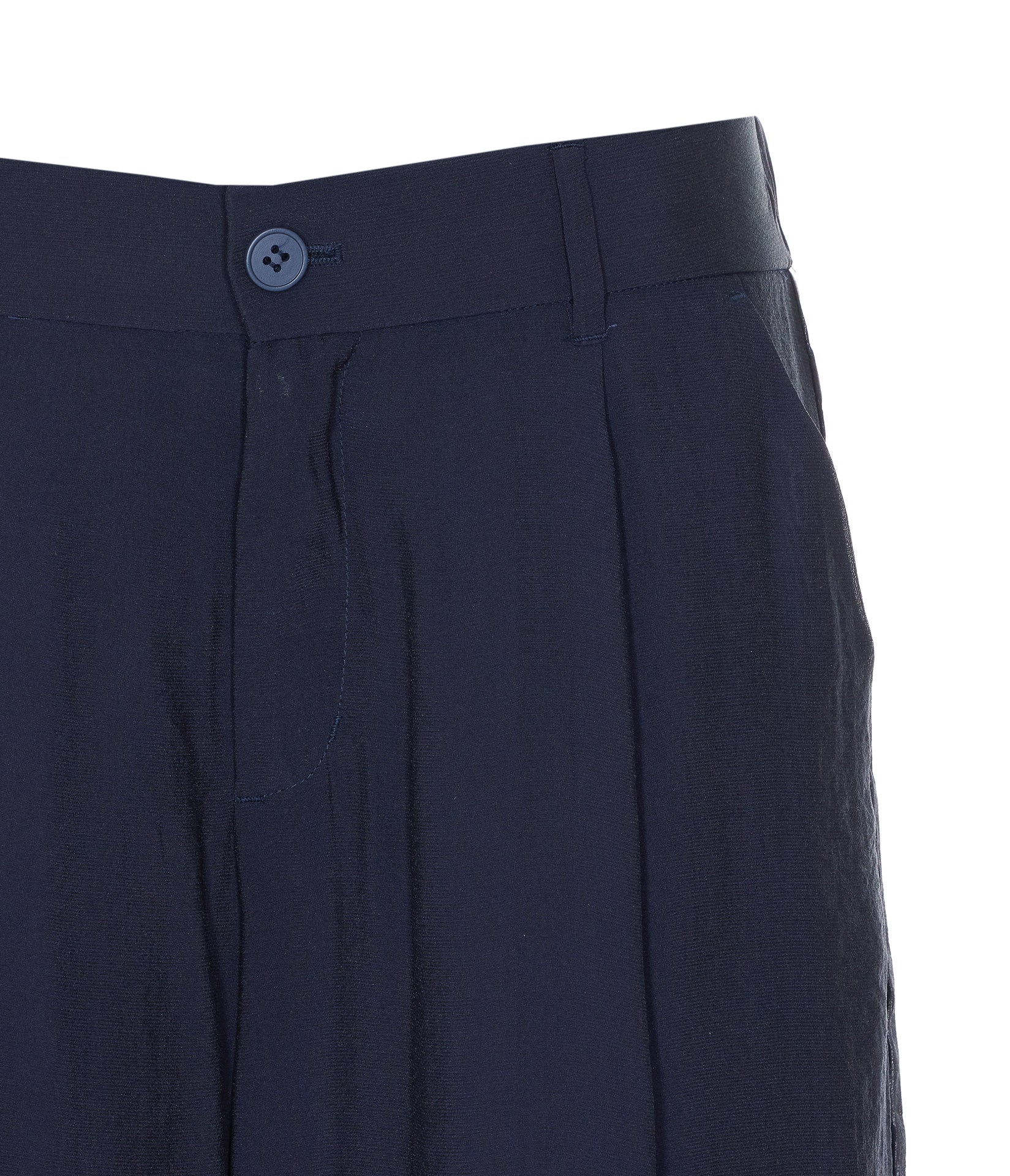 Eleh Trousers Blue Viscose