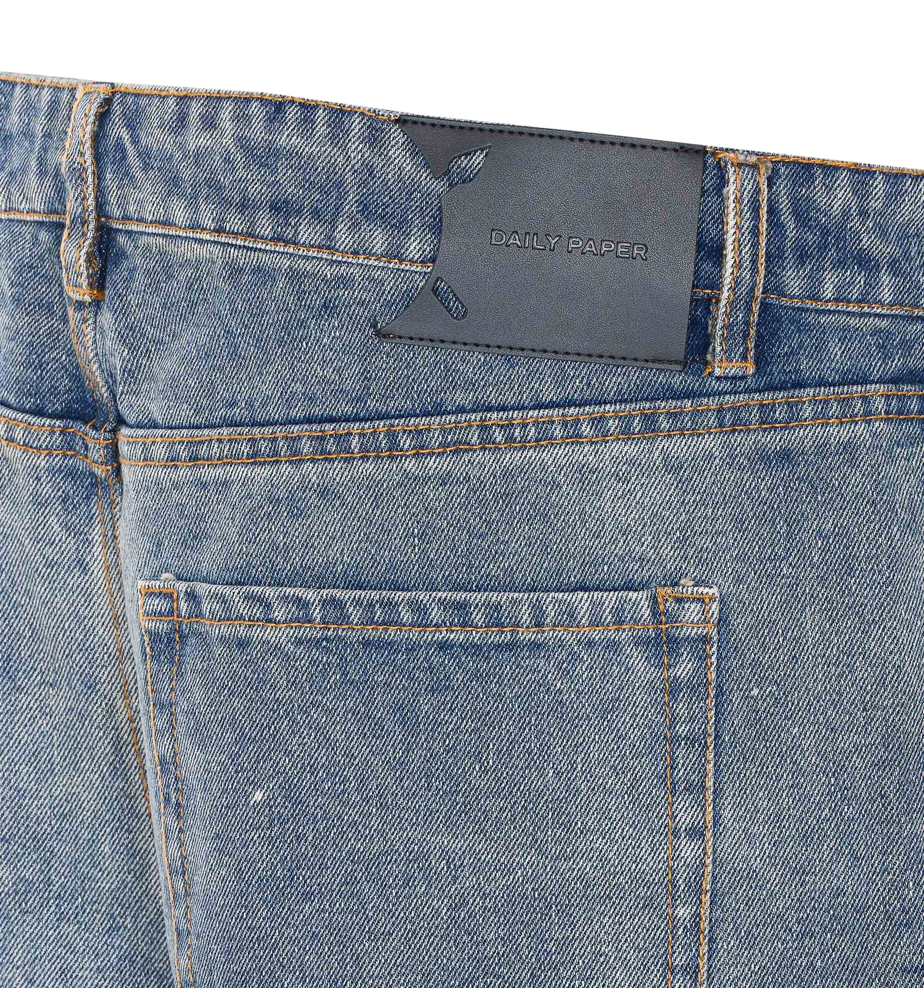 Daily Paper Uomo Shorts Blue Cotton
