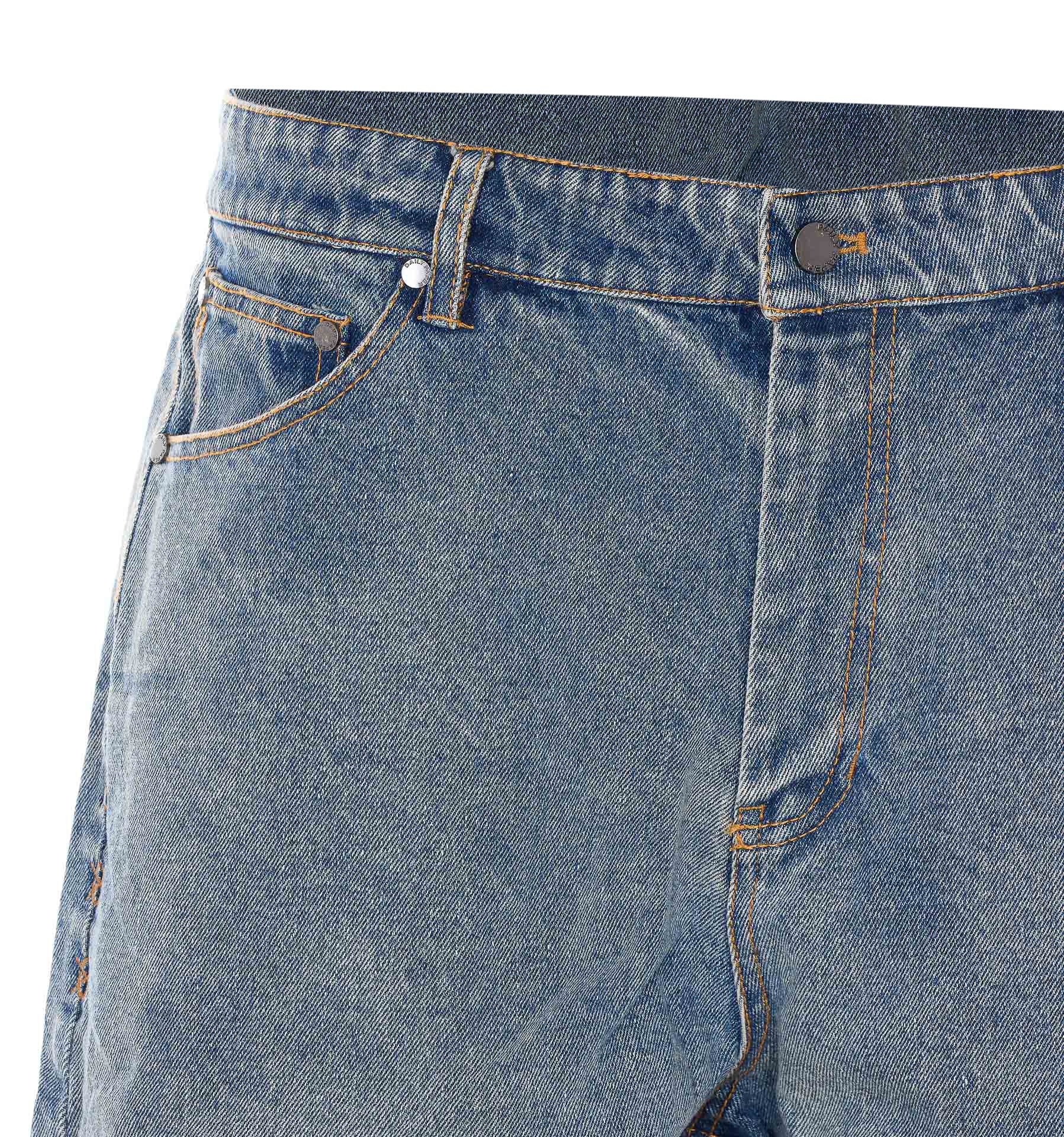 Daily Paper Uomo Shorts Blue Cotton