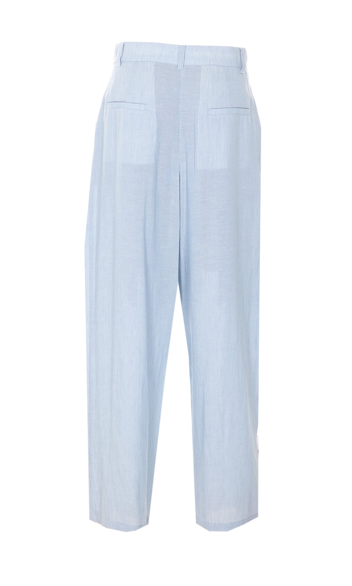 Eleh Trousers Blue Polyester