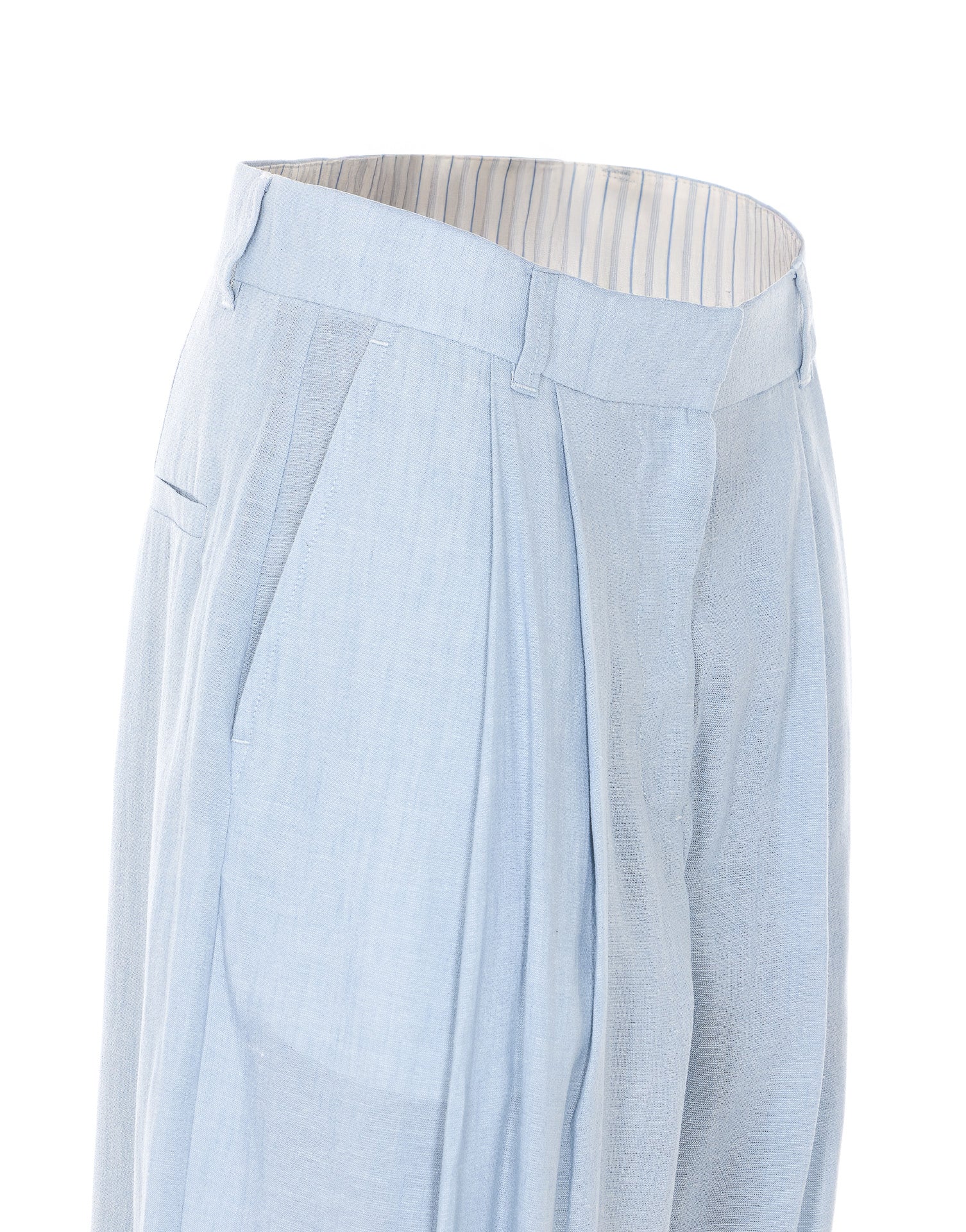 Eleh Trousers Blue Polyester
