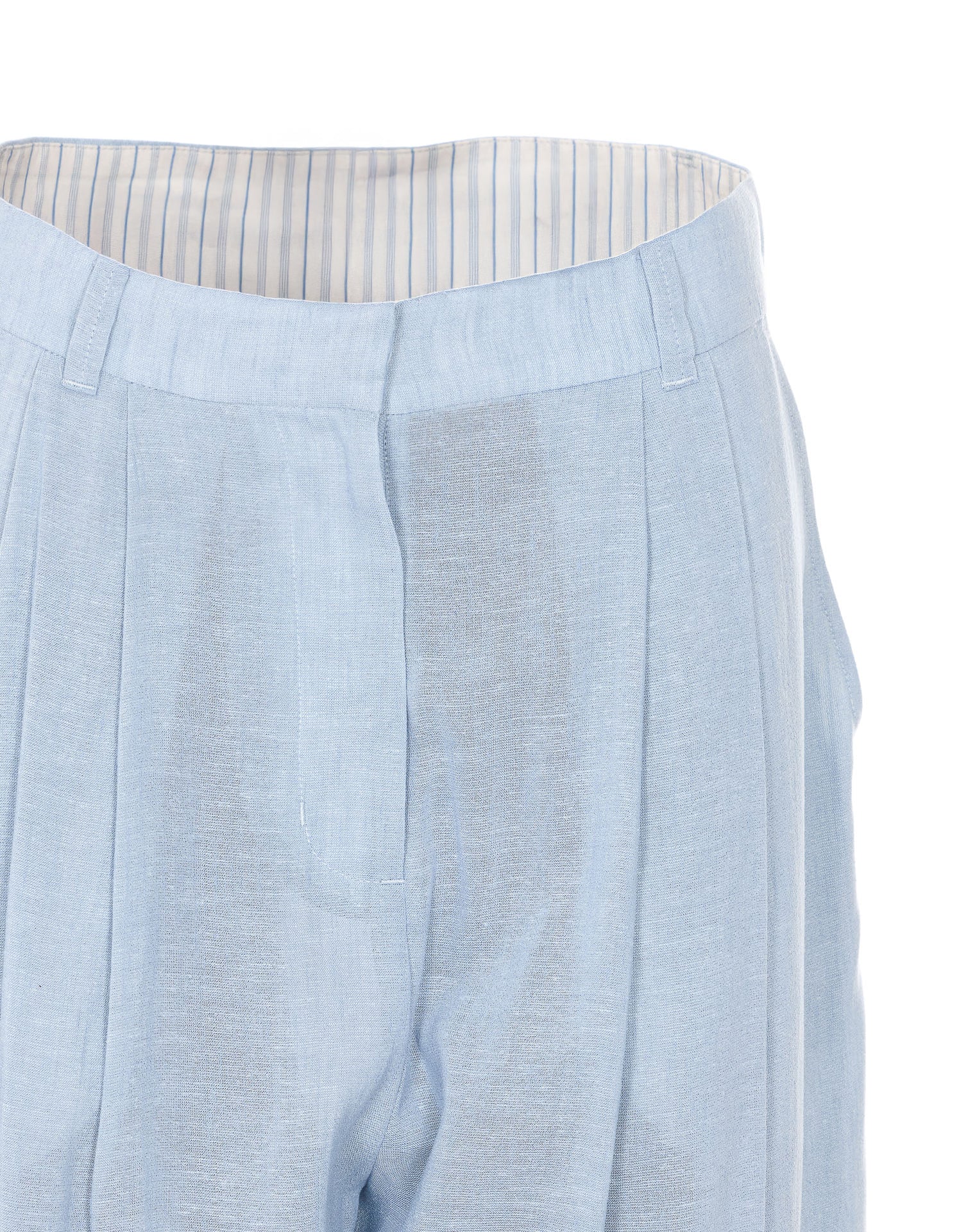 Eleh Trousers Blue Polyester