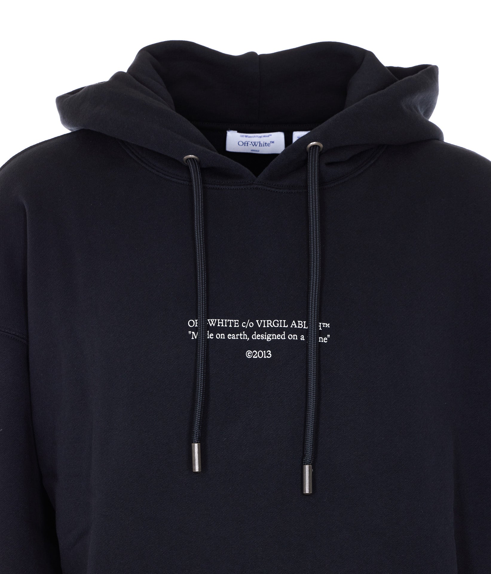 Off White Sweaters Black Cotton