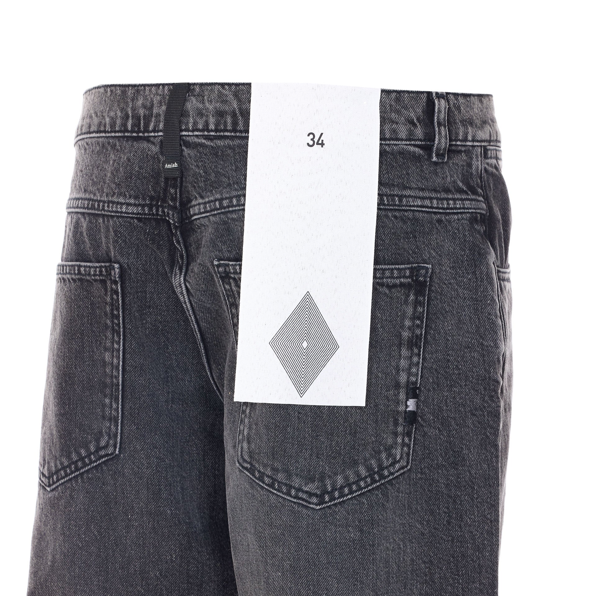 AMISH Jeans Black Cotton