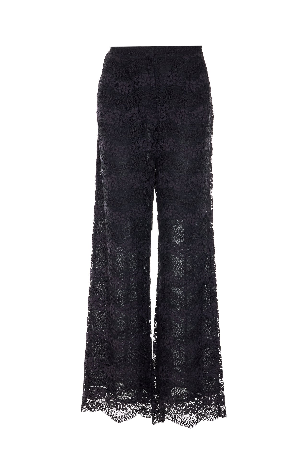 Twin-set Trousers Black Viscose