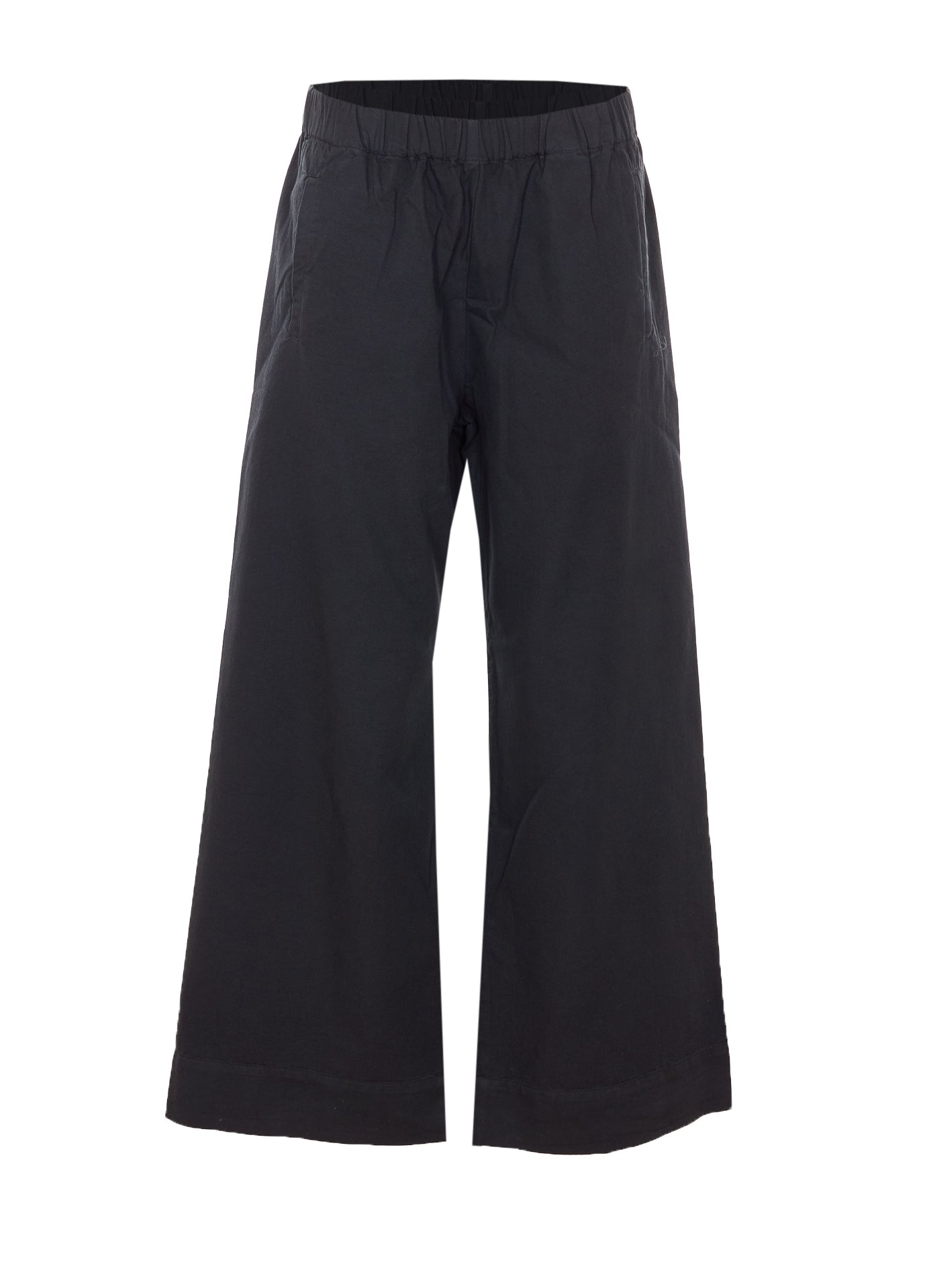 TRUE AVENUE Trousers Black Cotton